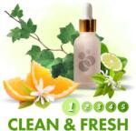 Vectair Systems SensaMist Clean & Fresh légfrissítő illatolaj illatdiffúzorba 1L - friss, virág, citrus, bergamott, pézsma (SM-1L-CLEANFRESH)