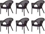  Műrattan Kerti Szék - XXL - 6 db (SAJDP6422457005324FS1)