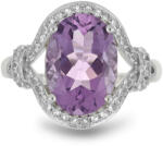  Ezüst Ametiszt Gyűrű - Vera Cruz Ametiszt, Fehér Topáz