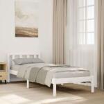 vidaXL fehér tömör fenyő extra hosszú ágykeret matrac nélkül 80x210 cm (852429) - pepita