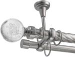  Crystal Monaco Dupla Kárnyszett - Fém - 360 cm (MONACO-TWIST-SILVER-02-360)