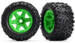 Traxxas колело 3.8", диск зелен, гума Talon EXT (чифт)