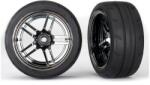 Traxxas колело 1.9", джанта split-spoke черен хром, гума Response (2) (заден)