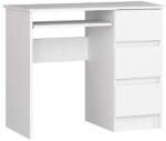 ARTOOL Számítógépes íróasztal, laminált lap, 3 fiókos, jobbra, 1 polc, fehér, 90x50x77 cm, 90x50x77 cm