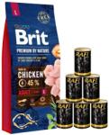 Brit Premium By Nature Adult Large L 15 kg + nedves eledel baromfival 6x1240 g