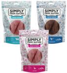 Simply from Nature Meat Strips Húscsíkok Vegyes ízesítésű liba, fácán, birkahús kutyáknak 3x80 g