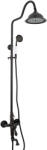 Trendy Sanitary zuhanyoszlop, három funkcióval, antik fekete