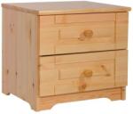 Komforttéka Sára Éjjeliszekrény - 2 Fiókos - Borovi Fenyő
