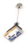 Durable Etichetă card plastic cu rolă DURABLE CARD HOLDER DE LUXE PRO 85x54mm 10 buc