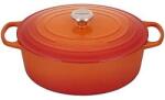 Le Creuset - Ovális öntöttvas edény fedéllel 33 cm/7, 5 l narancssárga