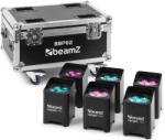 BeamZ BBP62 Reflektor szett, 6db lámpa + hordozó doboz, DMX, 6x 12W 6-1 RGBWA-UV LED