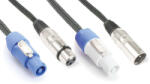 PD CONNEX CX06-2m DMX/FÉNY Jel&Táp Hosszabbító Kombikábel (XLR + PowerCon)