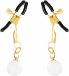 Kink Glass Bead Nipple Clamps Gold