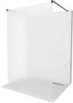 Mexen Kioto Walk-In Zuhanyfal - 120x200 cm - 8 mm Szatén Üveg - Fekete (5907709135079)