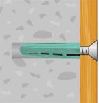 JKH Négyszögletes Műanyag Tipli - 8x36 mm - 10 db (3904371)