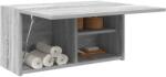 vidaXL szürke sonoma szerelt fa fali fürdőszobaszekrény 60x25x30 cm (860063)