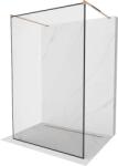 Mexen Kioto Walk-In Zuhanyfal - 100x200 cm - Fekete/Rózsaszín Arany (5907709132962)