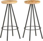 vidaXL Mangófa Bárszék - Ipari Stílus - 2 db - 73cm (286614)