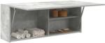vidaXL betonszürke szerelt fa fali fürdőszobaszekrény 100 x 25 x 40 cm (860106)