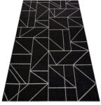  Geometrikus Szőnyeg - Fekete/Ezüst - 160x230 cm (DEV1378)