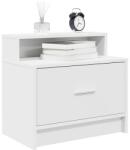 vidaXL éjjeliszekrények fiókos 2 db fehér 51 x 31 x 47 cm (858669)