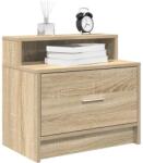vidaXL éjjeliszekrények fiókkal 2 db sonoma tölgy 51 x 31 x 47 cm (858673)