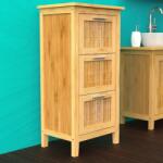Eisl bambusz fürdőszobaszekrény 3 fiókkal 30 x 42 x 82 cm BMBA02-LS3