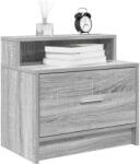 vidaXL éjjeliszekrények fiókos 2 db szürke sonoma 51 x 31 x 47 cm (858679)