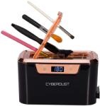 Ultrahangos tisztító sminkecsetekhez CYBERDUST, Fekete, Professzionális, Rose Gold, 5 tisztítási ciklus, 5-6 ecset egyszerre, Különleges ecsetfedél, Digitális időzítő, Ékszerek, Szemüvegek, R (A-031)
