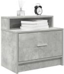 vidaXL 2 db betonszürke éjjeliszekrény fiókkal 51 x 31 x 47 cm (858675)