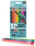 Ars Una Ars Una: Set creioane colorate triunghiulare - 12 buc. și cu ascuțitoare (5993120022661)