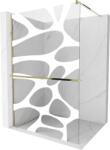 Mexen Kioto+ Walk-in Zuhanyfal - 90x200 cm - 8 mm Üveg - Arany (5907709169883)