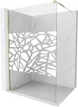 Mexen Kioto Walk-In Zuhanyfal - 140x200 cm - Arany (5907709130432)