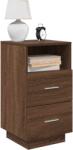 vidaXL éjjeliszekrények 2 db 2 fiókkal barna tölgy 36x36x68 cm (858591) - vidaxl