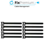 FixPremium - Organizator de cabluri - Legături pentru cabluri - Set de 10, negru - fix-shop - 13,00 RON