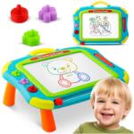  Ricokids mágneses asztallá alakítható Rajztábla, 3db mágneses bélyegzővel - Kék (772201)