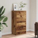 vidaXL tálalószekrény 6 fiókkal régi fa 50x34x96 cm műszaki fa (855890)