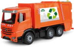 LENA WORXX Garbage truck Arocs, toy vehicle (orange/silver) (04614EC) - pcone Papusa
