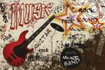  Rock Zene Poszter Tapéta - 375x250 cm (MS-5-0324)