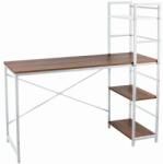 Jumi Számítógépasztal - Acél, Melamin, 3 Polc - 120x52x120 cm