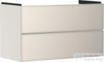 Hansgrohe XEVOLOS E 98x47, 5 cm-es 2 fiókos fali szekrény mosdó nélkül, matt/metál homok 54182790 (54182790)