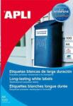 APLI 64.6x33.8 mm etikett, poliészter, időjárásálló 2400 darab (LCA12966) (12966)