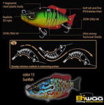 Biwaa SWIMBAIT SEVEN S5" 13cm 34gr 15 Sunfish (B000519)
