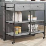 vidaXL Konyhai Segédkocsi - Sonoma Fa - 105x42x95 cm (842379)