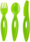 Canpol babies Műanyag evőeszköz készlet (12h+) - Zöld