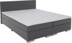 TEMPO KONDELA Boxspring ágy, szürke, 160x200, ADARA