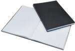 Bluering Beírókönyv A4, 200lap fekete PVC borító, Bluering® kockás (MBEA4200KOCK) - tonerpiac