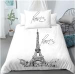  DAY IN PARIS, NIGHT IN LONDON fehér ragyogó pamut ágyneműhuzat Ágyneműhuzat mérete: 70 x 90 cm | 140 x 200 cm