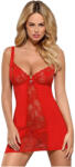 Obsessive Heartina - hálóing és tanga (piros) (27170853131) - szexshop