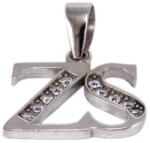 Ékszershop Köves fehérarany ZS betű medál (1281203)